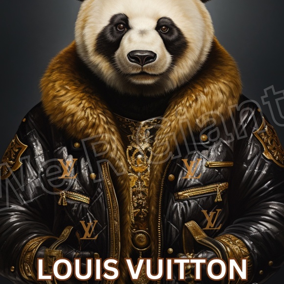 Louis Vuitton Panda  11x14 Print - Picture 1 of 2